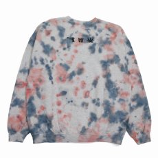 画像2: exodus/Drunk,High & Unemployed TIE DYE SWEAT（GREY/ORANGE）［タイダイクルーネックスウェット-25秋冬］ (2)