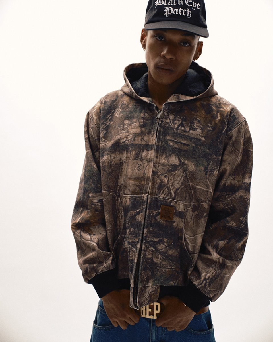 画像3: BlackEyePatch/WASHED HOODED DUCK JACKET（MULTI） (3)