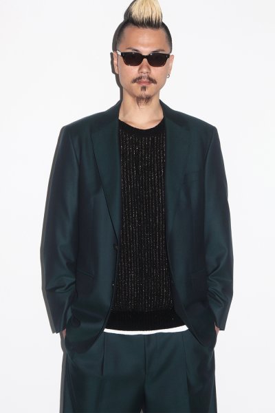 画像3: WACKO MARIA/GLITTER KNIT SWEATER（BLACK/GOLD）［グリッターニットセーター-25秋冬］