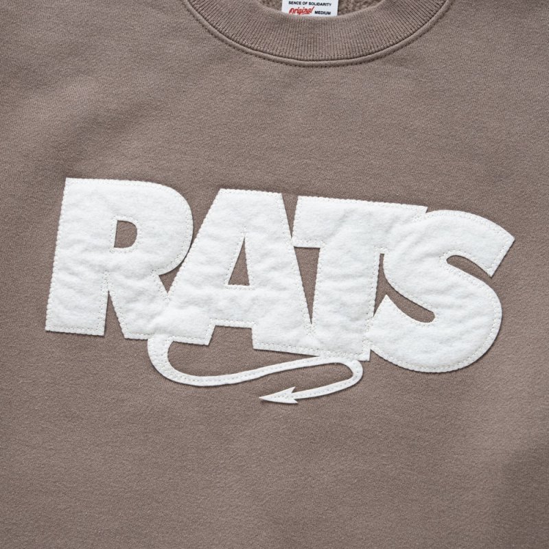画像3: RATS/BOX LOGO SWEAT（KHAKI）［ボックスロゴスウェット-25秋冬］