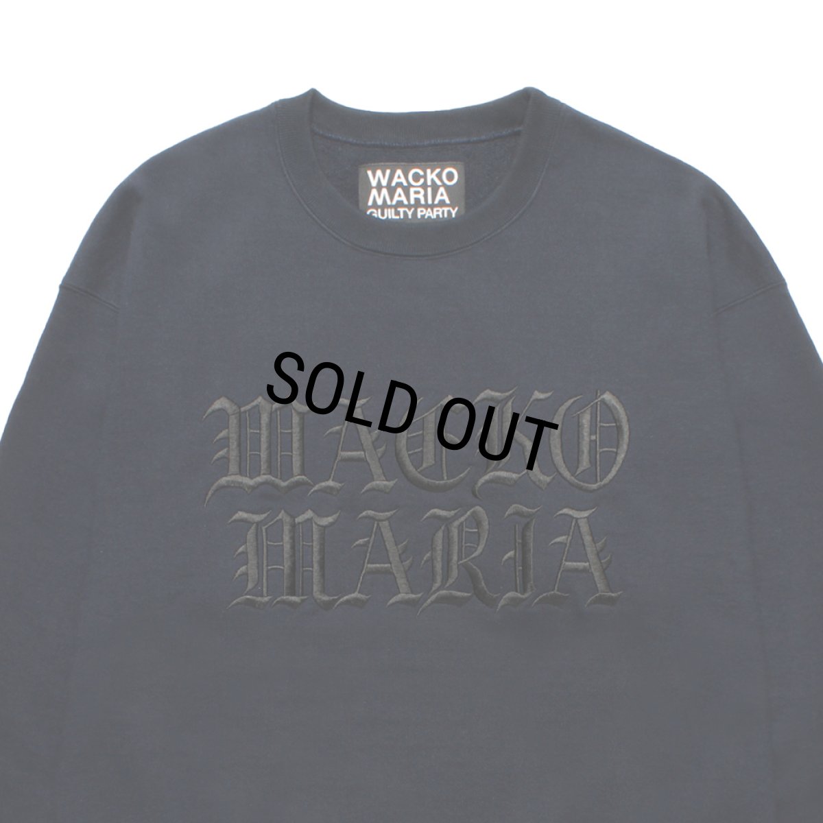 画像2: WACKO MARIA/HEAVY WEIGHT SWEAT SHIRT（NAVY）［クルーネックスウェット-25秋冬］ (2)