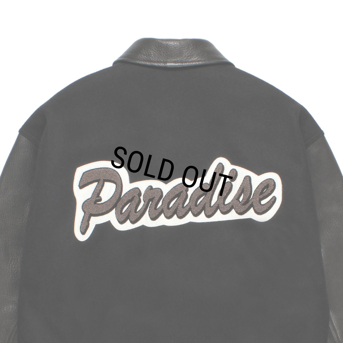 画像4: WACKO MARIA/LEATHER VARSITY JACKET（BLACK）［レザーヴァーシティJKT-25秋冬］ (4)