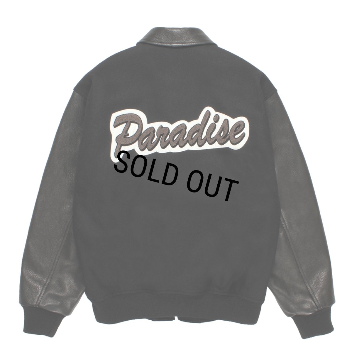 画像2: WACKO MARIA/LEATHER VARSITY JACKET（BLACK）［レザーヴァーシティJKT-25秋冬］ (2)