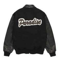 画像2: WACKO MARIA/LEATHER VARSITY JACKET（BLACK）［レザーヴァーシティJKT-25秋冬］ (2)