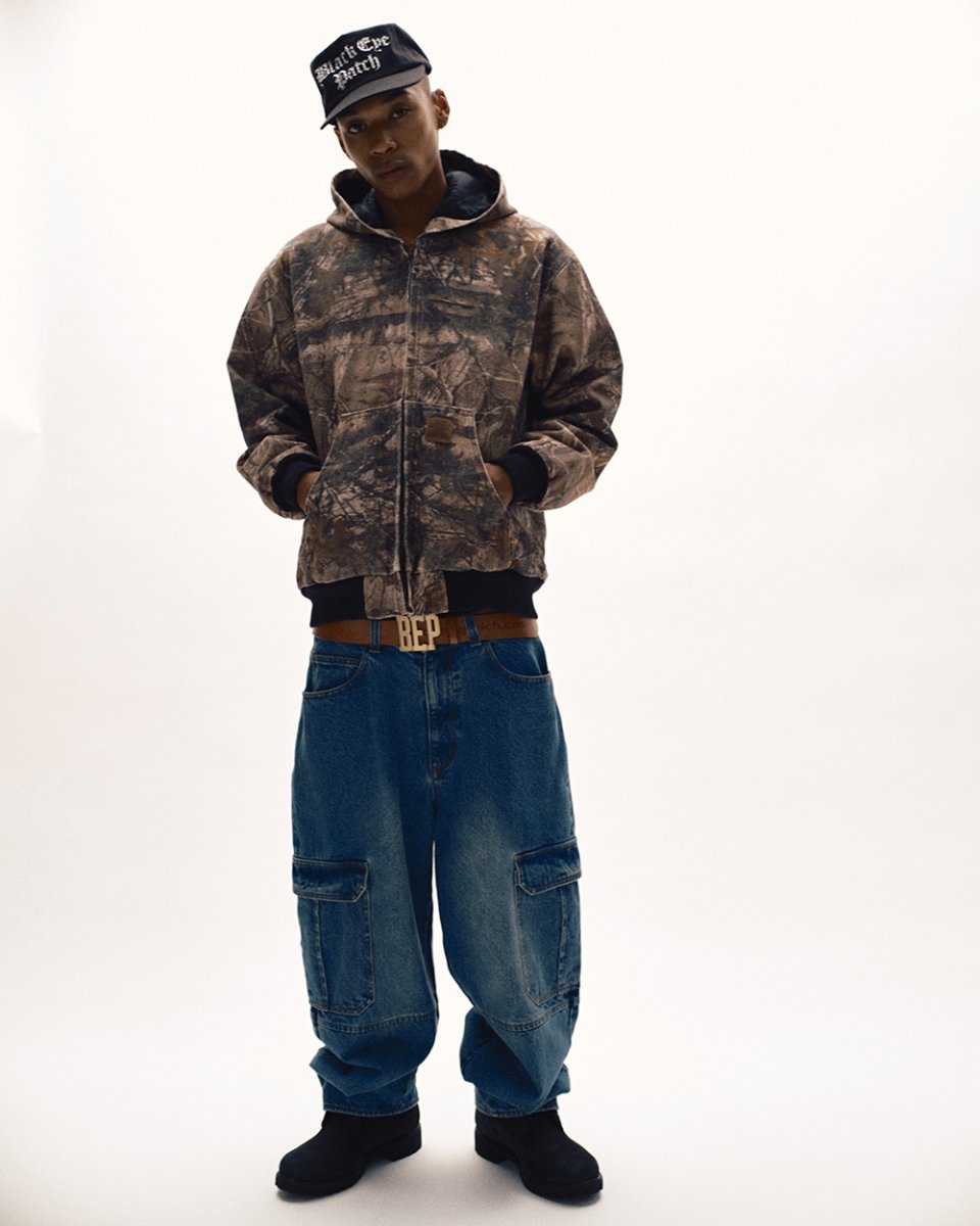 画像4: BlackEyePatch/WASHED HOODED DUCK JACKET（MULTI） (4)