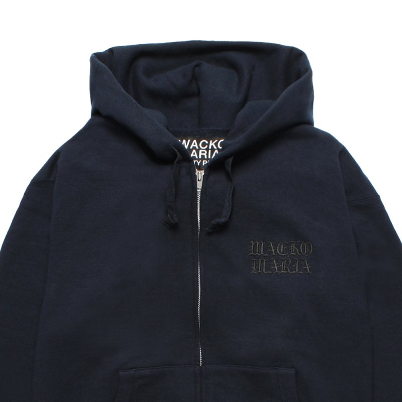 画像3: WACKO MARIA/HEAVY WEIGHT ZIP UP HOODED SWEAT SHIRT（NAVY）［ジップアップパーカー-25秋冬］