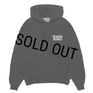 WACKO MARIA/HEAVY WEIGHT HOODED SWEAT SHIRT（BLACK）［プルオーバー