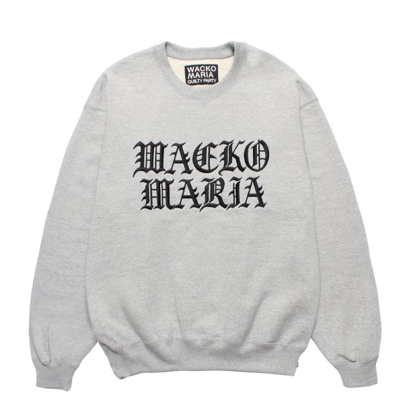 画像1: WACKO MARIA/HEAVY WEIGHT SWEAT SHIRT（GRAY）［クルーネックスウェット-25秋冬］