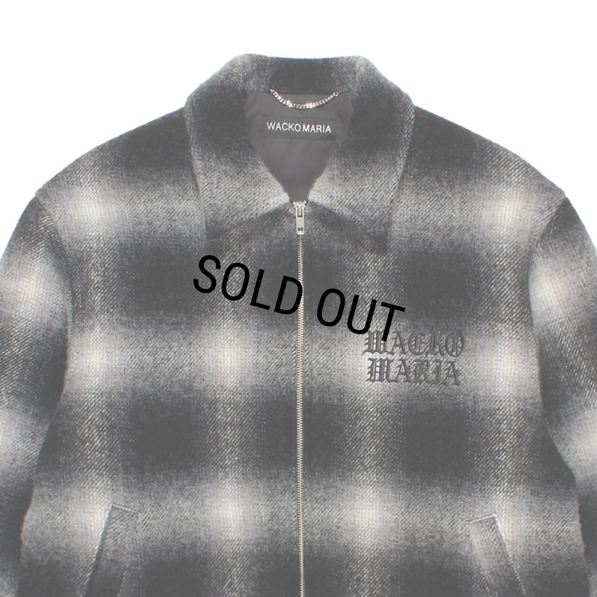 画像2: WACKO MARIA/WOOL OMBRE CHECK 50'S JACKET（OFF WHITE）［ウールオンブレチェック50'S JKT-25秋冬］ (2)