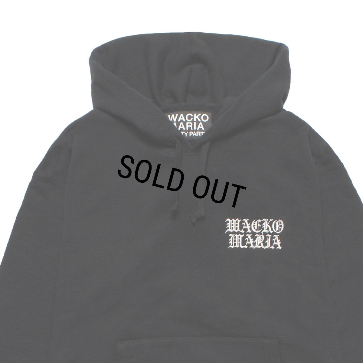 画像3: WACKO MARIA/HEAVY WEIGHT HOODED SWEAT SHIRT（BLACK）［プルオーバーパーカー-25秋冬］ (3)