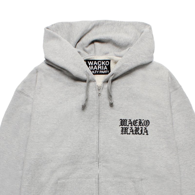 画像3: WACKO MARIA/HEAVY WEIGHT ZIP UP HOODED SWEAT SHIRT（GRAY）［ジップアップパーカー-25秋冬］