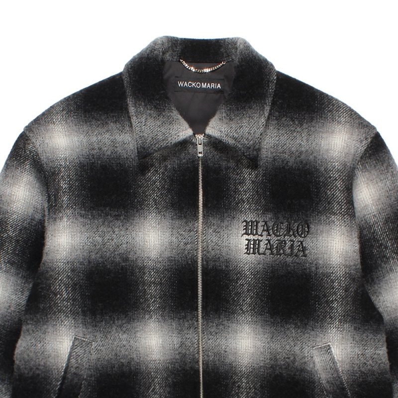 画像2: WACKO MARIA/WOOL OMBRE CHECK 50'S JACKET（OFF WHITE）［ウールオンブレチェック50'S JKT-25秋冬］