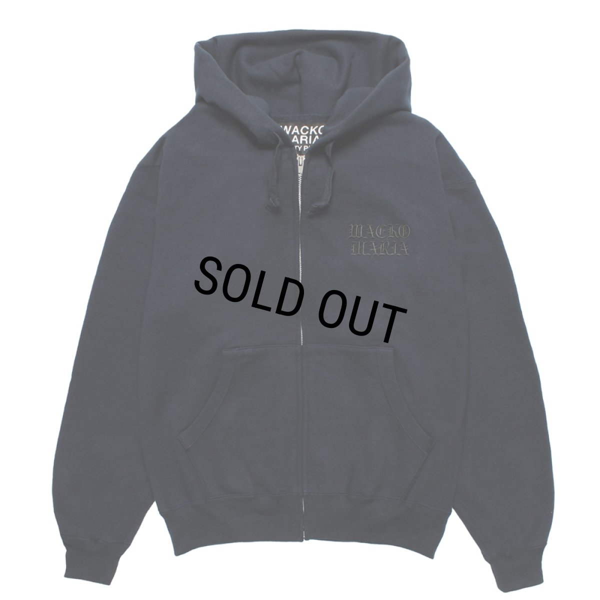 画像1: WACKO MARIA/HEAVY WEIGHT ZIP UP HOODED SWEAT SHIRT（NAVY）［ジップアップパーカー-25秋冬］ (1)