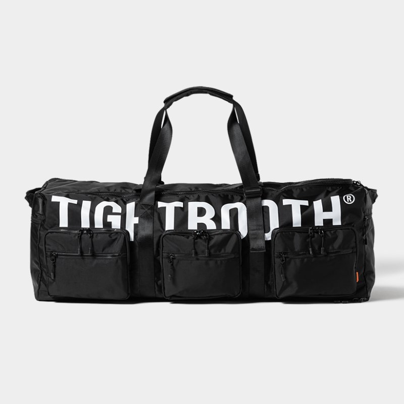 画像1: TIGHTBOOTH/LOGO DUFFLE BAG（Black）［ロゴダッフルバッグ-25秋冬］