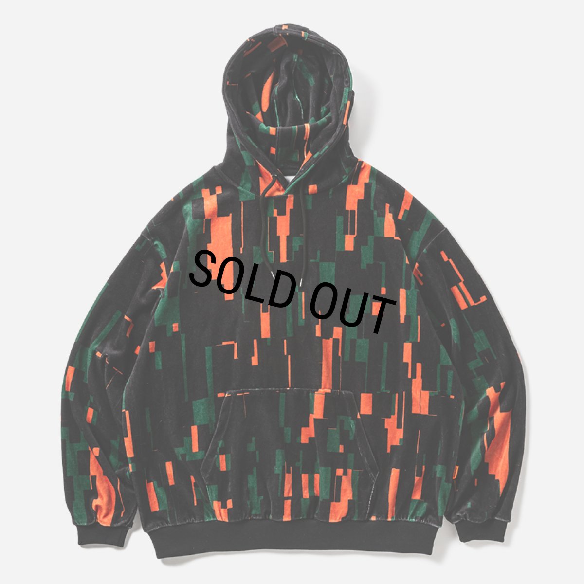 画像1: 【30%OFF】TIGHTBOOTH/NOISE VELOUR HOODIE（Noise）［ノイズベロアフーディー-25秋冬］ (1)