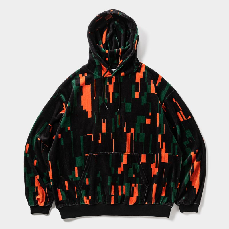 画像1: TIGHTBOOTH/NOISE VELOUR HOODIE（Noise）［ノイズベロアフーディー-25秋冬］