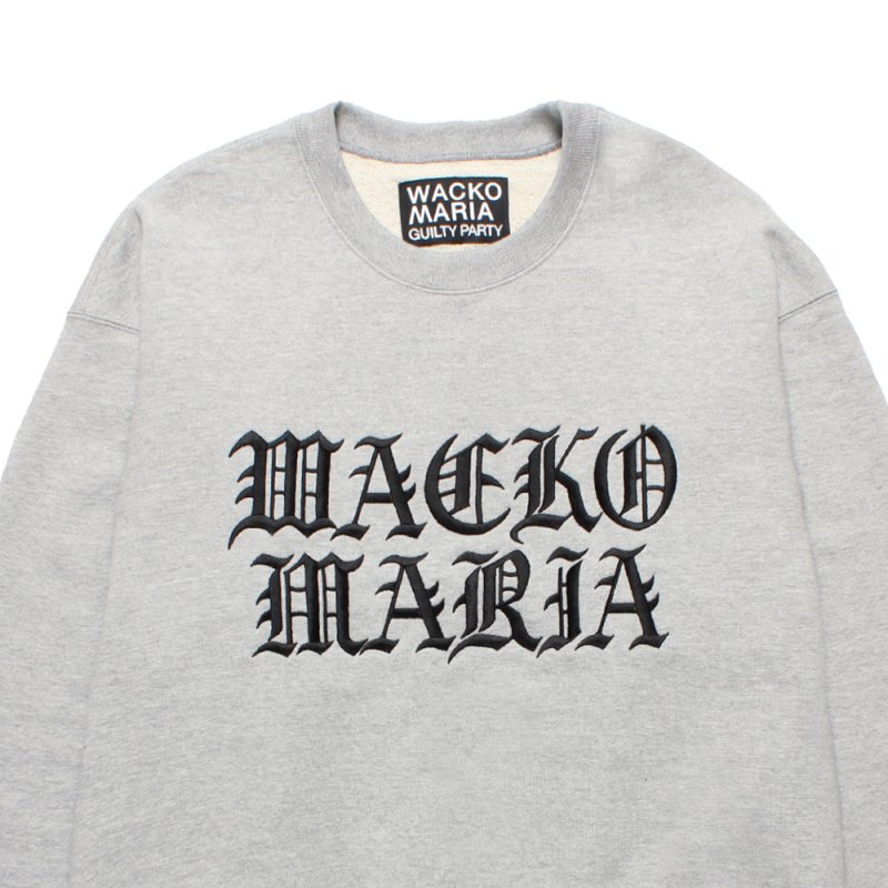 画像2: WACKO MARIA/HEAVY WEIGHT SWEAT SHIRT（GRAY）［クルーネックスウェット-25秋冬］