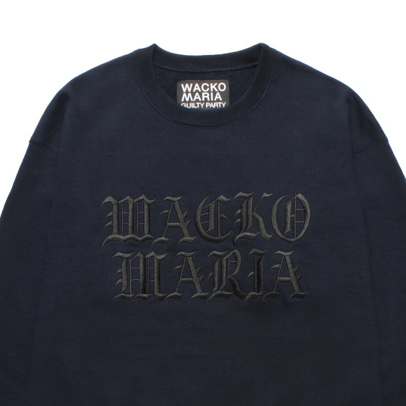 画像2: WACKO MARIA/HEAVY WEIGHT SWEAT SHIRT（NAVY）［クルーネックスウェット-25秋冬］