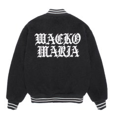 画像2: WACKO MARIA/WOOL MOHAIR VARSITY JACKET（BLACK）［ウールモヘアヴァーシティJKT-25秋冬］ (2)