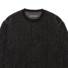 画像2: WACKO MARIA/GLITTER KNIT SWEATER（BLACK/GOLD）［グリッターニットセーター-25秋冬］ (2)