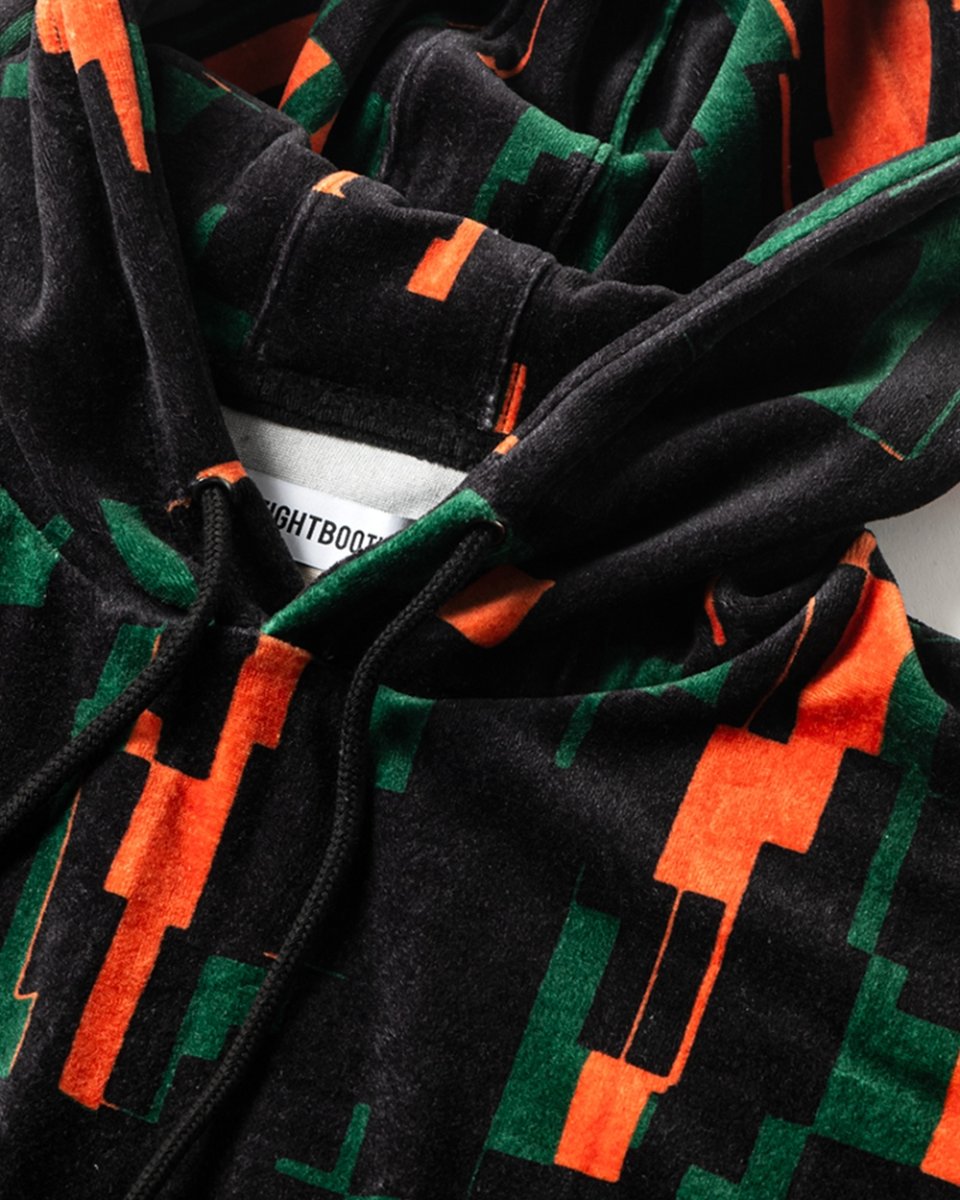 画像3: TIGHTBOOTH/NOISE VELOUR HOODIE（Noise）［ノイズベロアフーディー-25秋冬］ (3)