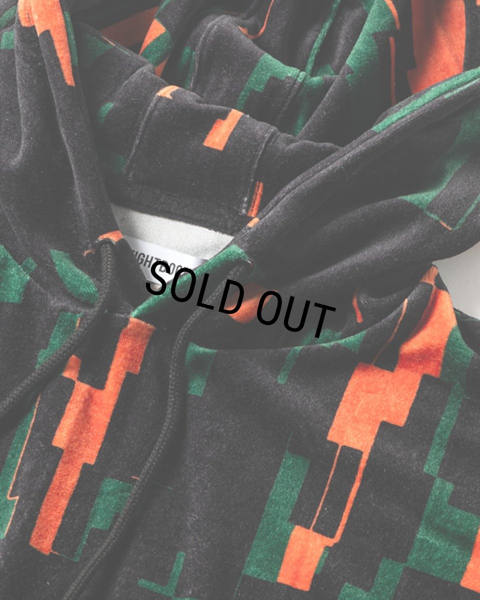 画像3: 【30%OFF】TIGHTBOOTH/NOISE VELOUR HOODIE（Noise）［ノイズベロアフーディー-25秋冬］ (3)