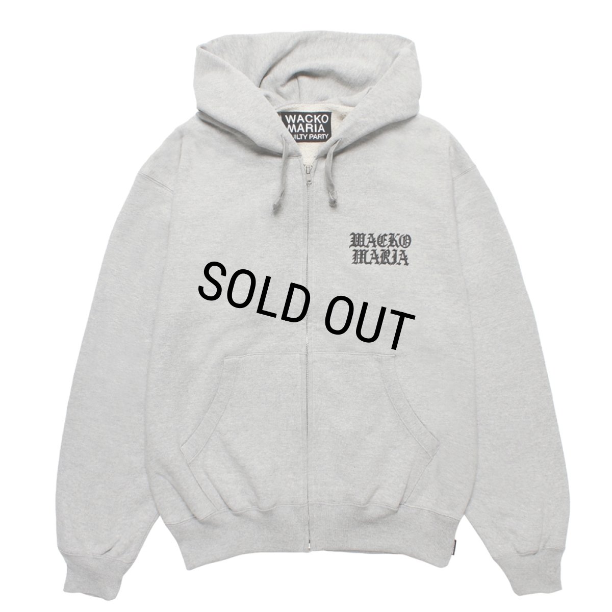 画像1: WACKO MARIA/HEAVY WEIGHT ZIP UP HOODED SWEAT SHIRT（GRAY）［ジップアップパーカー-25秋冬］ (1)