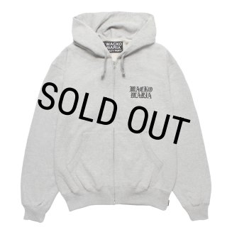 WACKO MARIA/HEAVY WEIGHT ZIP UP HOODED SWEAT SHIRT（GRAY）［ジップ