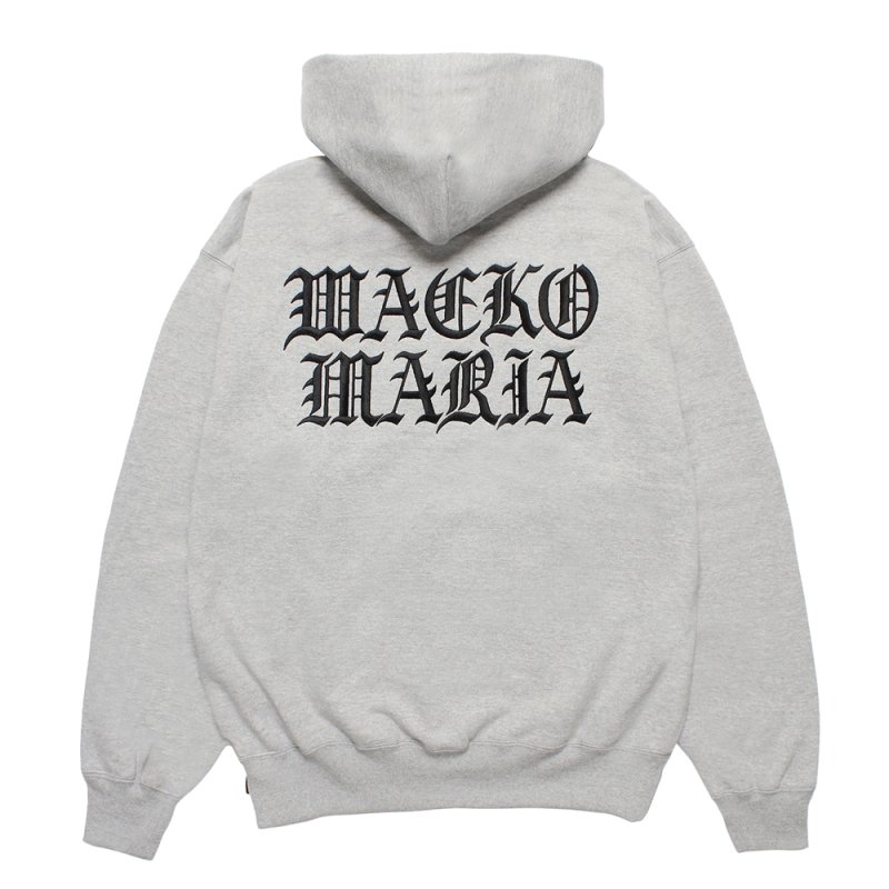 画像2: WACKO MARIA/HEAVY WEIGHT ZIP UP HOODED SWEAT SHIRT（GRAY）［ジップアップパーカー-25秋冬］