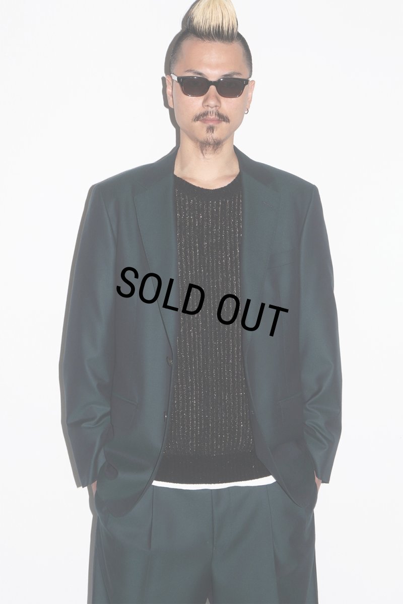 画像4: WACKO MARIA/GLITTER KNIT SWEATER（BLACK/GOLD）［グリッターニットセーター-25秋冬］ (4)