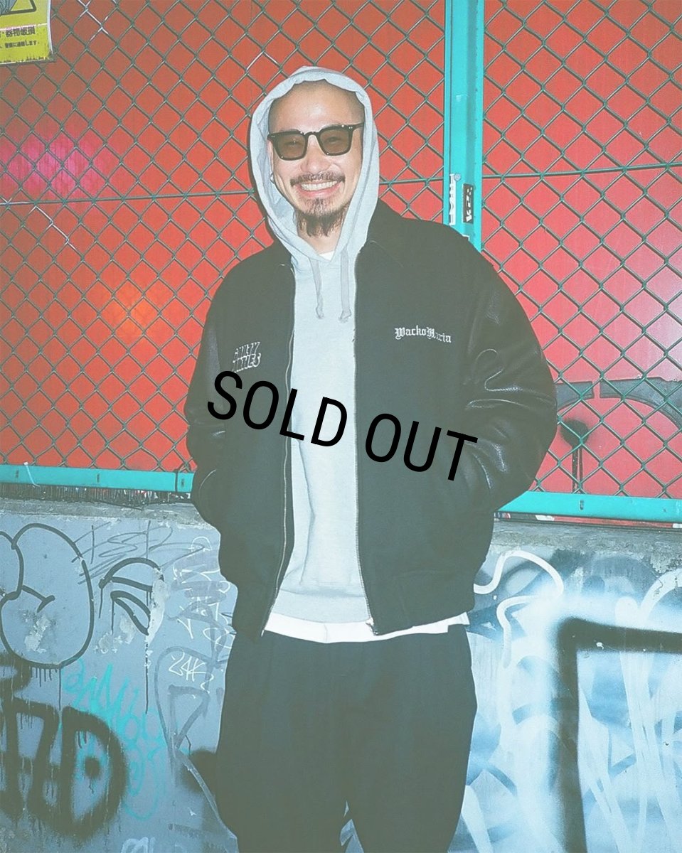 画像9: WACKO MARIA/LEATHER VARSITY JACKET（BLACK）［レザーヴァーシティJKT-25秋冬］ (9)