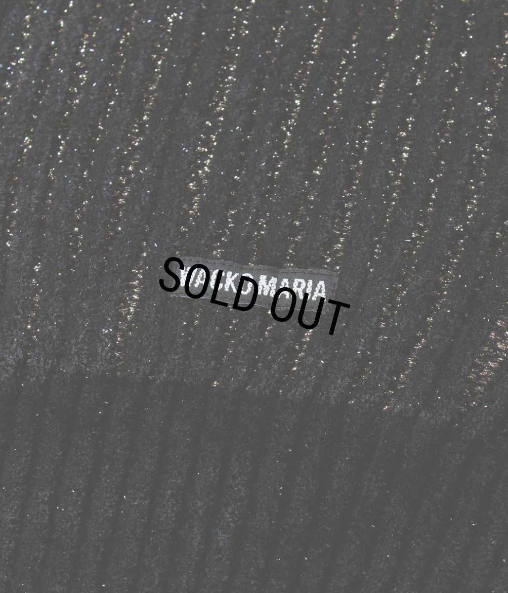 画像3: WACKO MARIA/GLITTER KNIT SWEATER（BLACK/GOLD）［グリッターニットセーター-25秋冬］ (3)