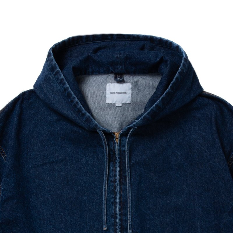 画像3: COOTIE PRODUCTIONS/12.5oz Denim Zip Up Hooded Jacket（Indigo Fade）［デニムジップアップフーデッドJKT-25秋冬］