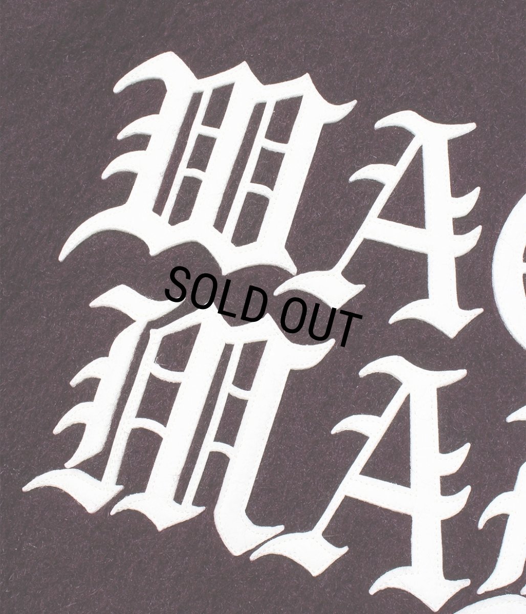 画像5: WACKO MARIA/WOOL MOHAIR VARSITY JACKET（DARK PURPLE）［ウールモヘアヴァーシティJKT-25秋冬］ (5)