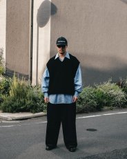 画像5: COOTIE PRODUCTIONS/Rib Stitch Tilden Knit Vest（Black）［チルデンニットベスト-25秋冬］ (5)