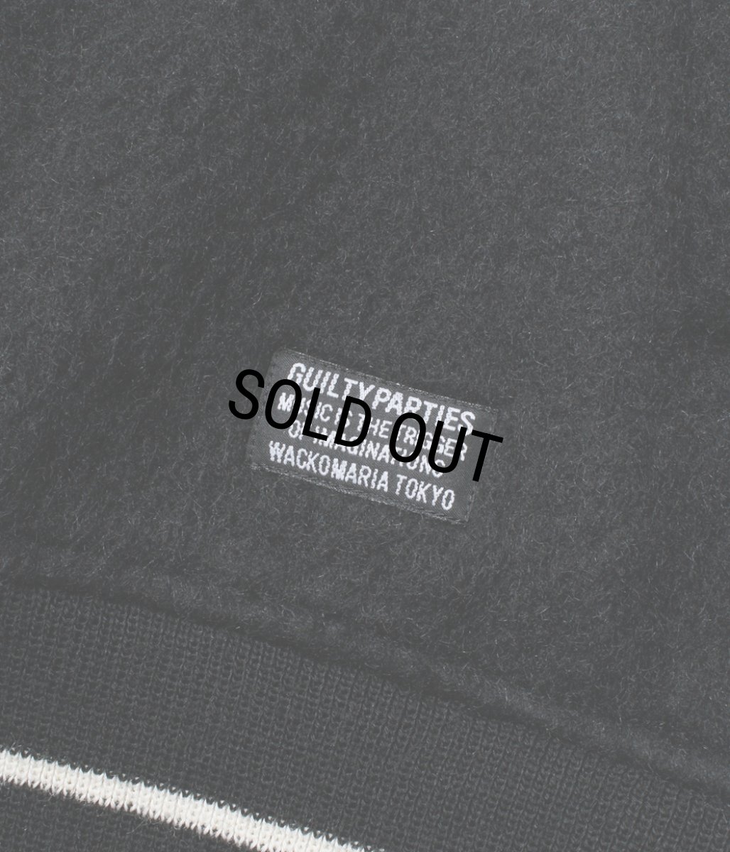 画像4: WACKO MARIA/WOOL MOHAIR VARSITY JACKET（BLACK）［ウールモヘアヴァーシティJKT-25秋冬］ (4)