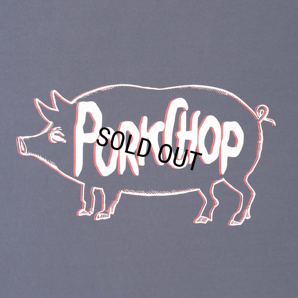 画像5: PORKCHOP/SCUM PORK L/S TEE（NAVY）［スカムポーク長袖T-25秋冬］ (5)