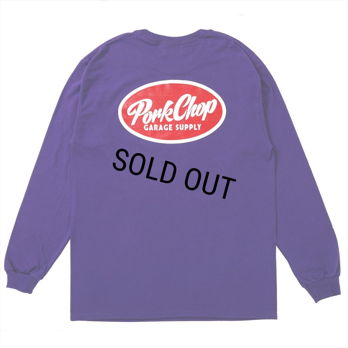 画像2: PORKCHOP/NC OVAL SCRIPT L/S TEE（PURPLE）［NCオーバルスクリプト長袖T-25秋冬］ (2)