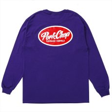 画像2: PORKCHOP/NC OVAL SCRIPT L/S TEE（PURPLE）［NCオーバルスクリプト長袖T-25秋冬］ (2)