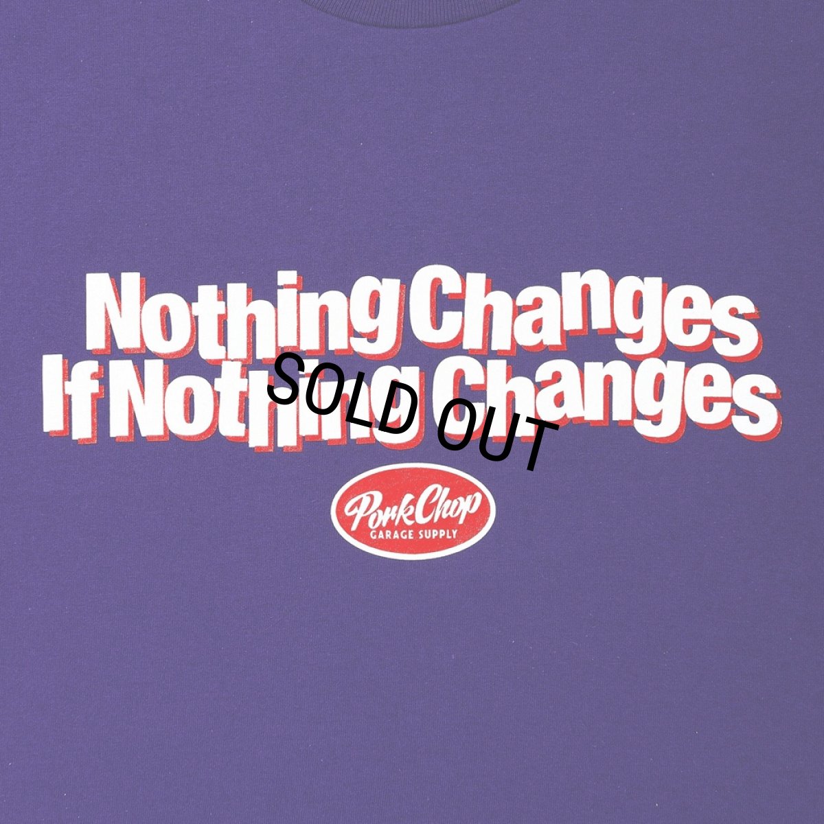 画像3: PORKCHOP/NC OVAL SCRIPT L/S TEE（PURPLE）［NCオーバルスクリプト長袖T-25秋冬］ (3)