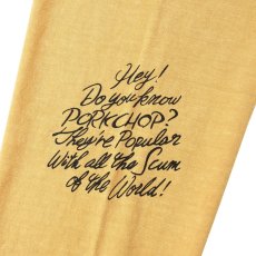 画像3: PORKCHOP/SCUM PORK L/S TEE（MUSTARD）［スカムポーク長袖T-25秋冬］ (3)