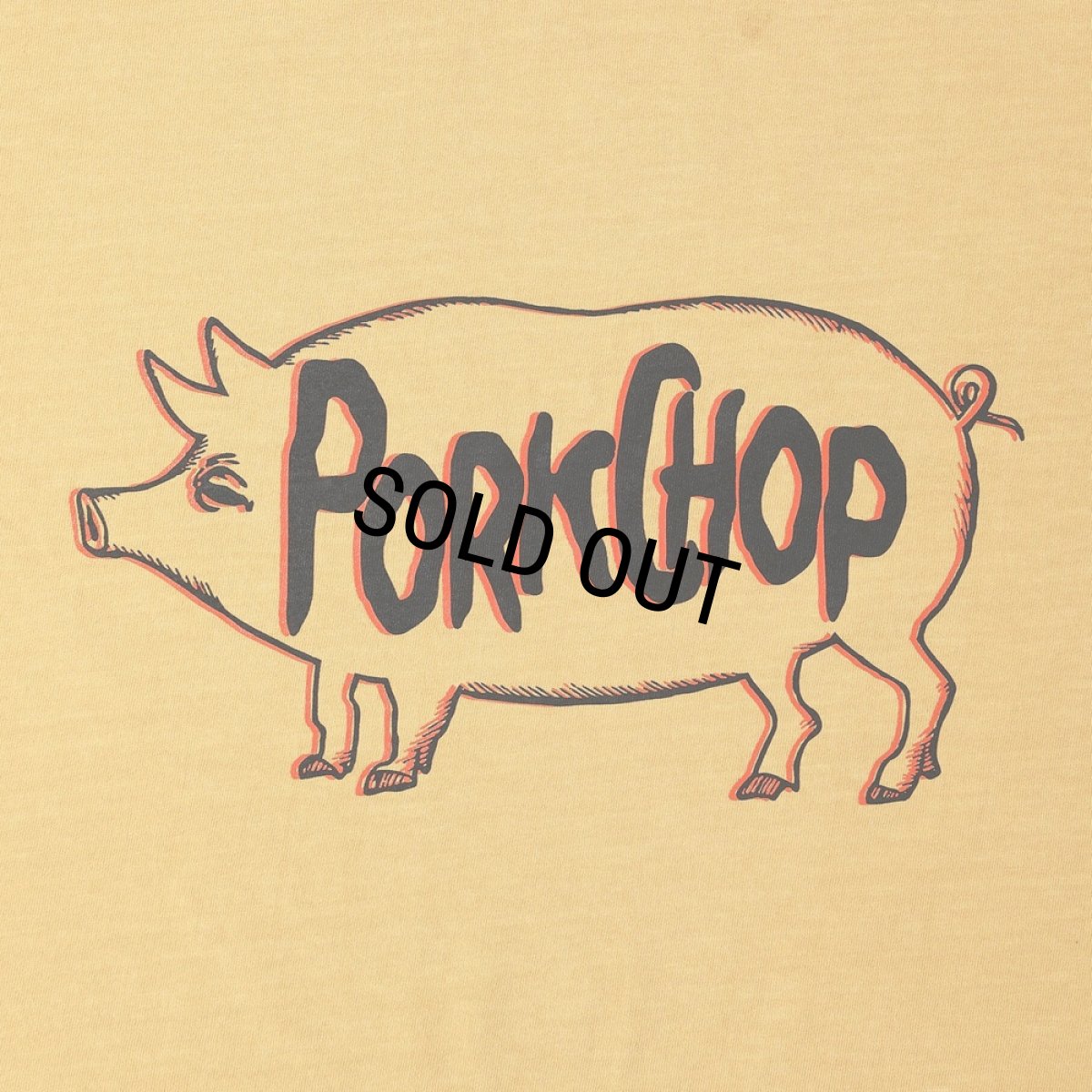 画像5: PORKCHOP/SCUM PORK L/S TEE（MUSTARD）［スカムポーク長袖T-25秋冬］ (5)