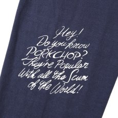 画像3: PORKCHOP/SCUM PORK L/S TEE（NAVY）［スカムポーク長袖T-25秋冬］ (3)