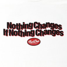 画像3: PORKCHOP/NC OVAL SCRIPT L/S TEE（WHITE）［NCオーバルスクリプト長袖T-25秋冬］ (3)