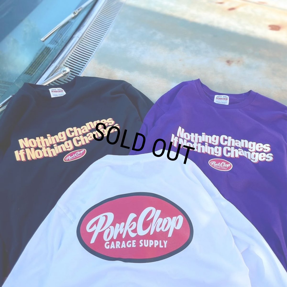 画像5: PORKCHOP/NC OVAL SCRIPT L/S TEE（PURPLE）［NCオーバルスクリプト長袖T-25秋冬］ (5)