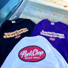 画像5: PORKCHOP/NC OVAL SCRIPT L/S TEE（PURPLE）［NCオーバルスクリプト長袖T-25秋冬］ (5)