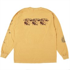 画像1: PORKCHOP/SCUM PORK L/S TEE（MUSTARD）［スカムポーク長袖T-25秋冬］ (1)
