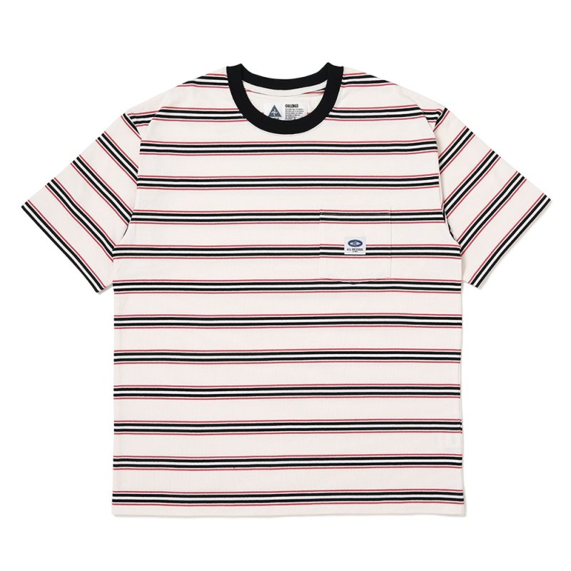 画像1: CHALLENGER/S/S AUTHENTIC BORDER TEE（WHITE）［オーセンティックボーダーT-26春夏］