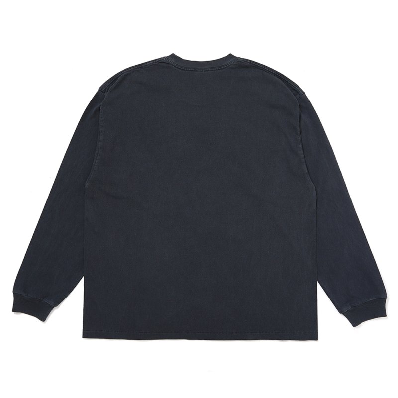 画像2: CHALLENGER/L/S PIGMENT SPIRAL SNAKE TEE（PEPPER BLACK）［ピグメントスパイラルスネーク長袖T-26春夏］