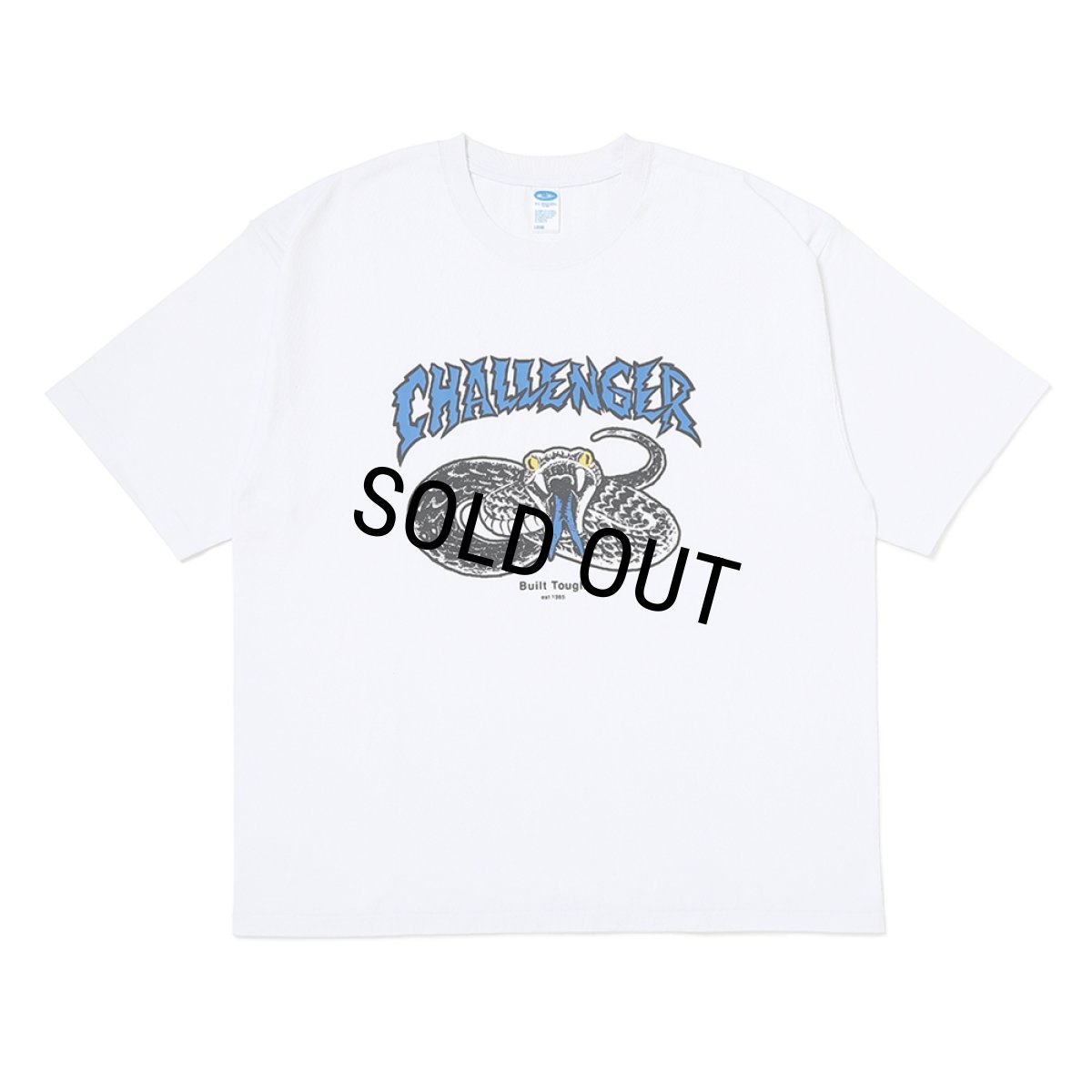 画像1: CHALLENGER/PIGMENT SNAKE TEE（WHITE）［ピグメントスネークT-26春夏］ (1)